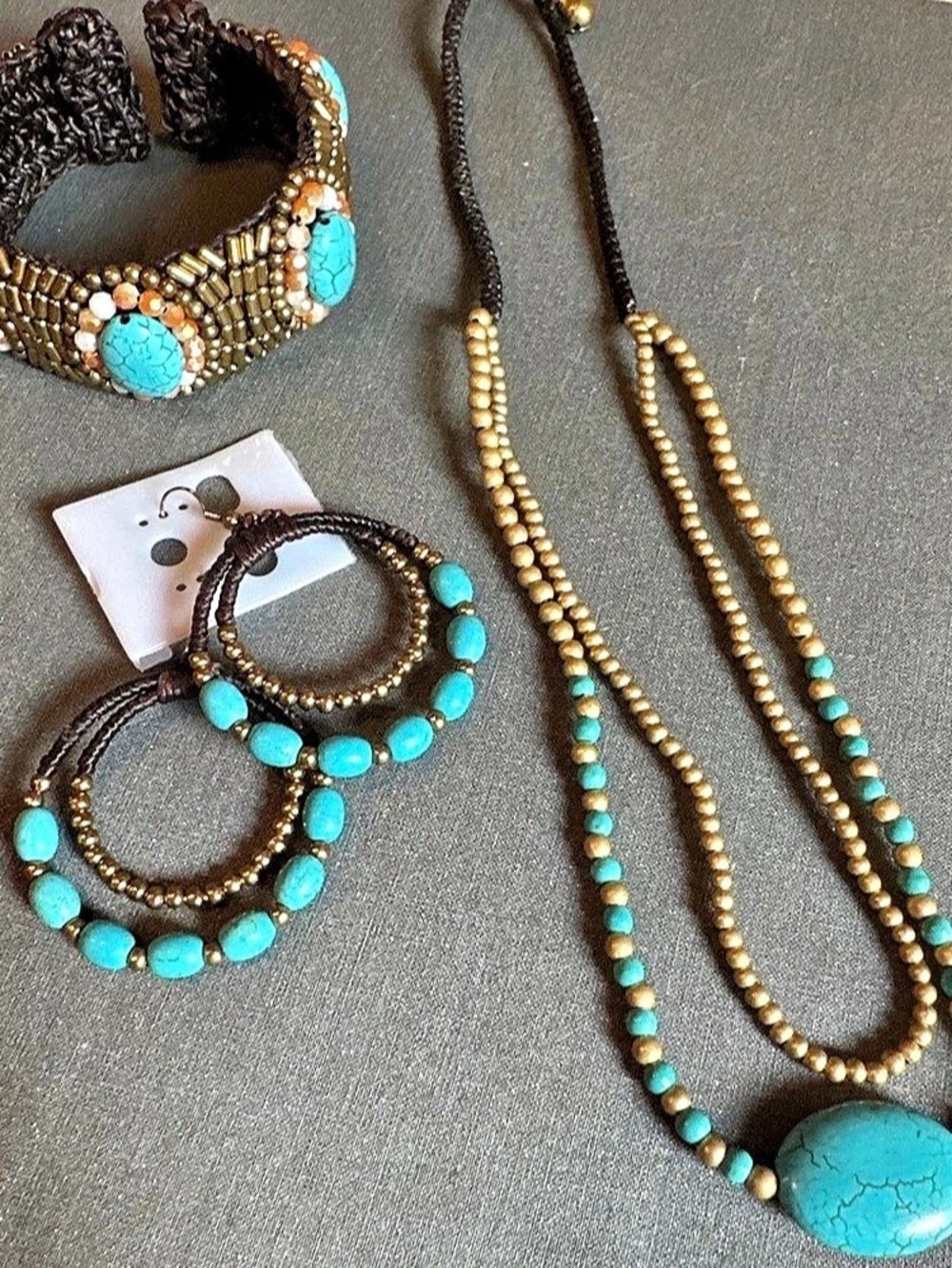 Beaded Boho Jewelry Set